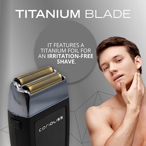 Afeitadora Eléctrica de Precisión para Barba, para Hombres, Profesional, con Cable de Carga USB, Doble Cuchilla, Lavable, Repuesto para RV - Product Image 6