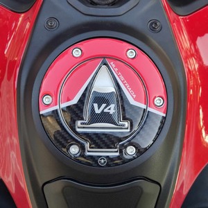 Adesivo Protettivo 3D per Tappo Serbatoio Personalizzato Compatibile con Ducati Multistrada V4 2021, Decalcomanie e Logo per Moto - Product Image 1