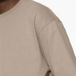 Diseño personalizado para hombres 100% algodón 260g Camisetas casuales transpirables ecológicas de alta calidad-Fabricante mayorista - Product Image 5