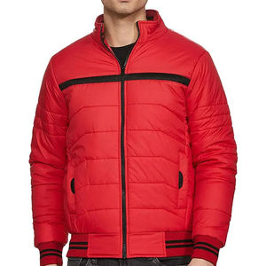 Vente en gros 100% Veste bouffante coupe-vent décontractée de haute qualité pour hommes, tissu en toile, fermeture à glissière, veste bouffante pour hommes - Product Image 1