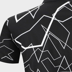 Camiseta de Manga Corta para Hombre, Diseño Personalizado OEM, Alta Calidad, 100% Algodón Canvas, Antiarrugas, Transpirable, Diseño Moderno con Estampado para Golf - Product Image 6