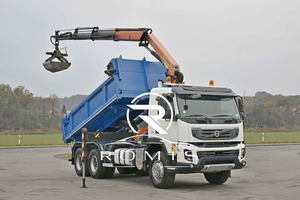 Autocarro Ribaltabile FMX 450 del 2012 con Gru Atlas 6x4, Braccio Idraulico, Carrozzeria Blu, Cabina Bianca, Altezza di Sollevamento 5m, Momento di Sollevamento 172.3E - Product Image 2