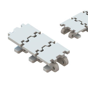 สายพานลำเลียงพลาสติกน้ำหนักเบา5มม. วัสดุโพลีอ็อกซีเมธิเลน (ปอม) ความกว้าง35มม. สำหรับโรงงานผลิตผลิตภัณฑ์ขนาดเล็ก - Product Image 1