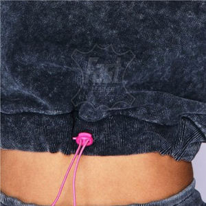 Sudadera Corta Informal de Algodón Suave con Estampado para Mujer, Nuevo Diseño, Sudadera Corta con Logotipo Personalizado - Product Image 4