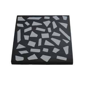 New Style Square <b>Black</b> & White Design Resin Tea Cup Mats Pads Latest Handicrafts Item Manufacture Made Dinnerware <b>Coaster</b> - Product Image 4