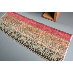 Tapis Kilim classique rouge vert 2.4 X 7.3ft grande surface tapis Rectangle en laine turque support en Latex 10mm épaisseur abstraite pour couloir - Product Image 4