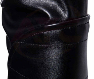 2024 Veste en cuir à manches longues pour hommes High Street Design avec logo personnalisé col montant Biker tenue décontracté pour l'hiver bas prix - Product Image 5