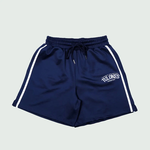 Shorts de sport décontractés surdimensionnés en toile de couleur personnalisée, écologiques, pour hommes, 100 % coton, couleur unie, été 2025 - Product Image 1