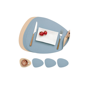 <b>Leather</b> Luxury Table Stone Mat Placement Mats for Dining Table <b>Placemat</b> for Christmas and Look Design Piece with at Best Price - Product Image 2