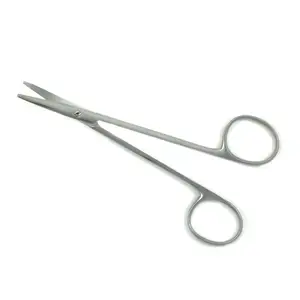 Fine Point Surgical Strabismus Fine Scissors Straight/ Curved Blunt Sharp Scissor 4.5 inch Professional