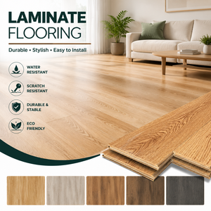 Suelo Laminado HDF <span class=keywords><strong>de</strong></span> Estilo Europeo 100%, <span class=keywords><strong>Precio</strong></span> Económico, Nuevo Diseño, 8mm, Sistema TAP & GO - Product Image 4
