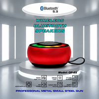 Speaker Bluetooth Mini Portabel 5.3 Nirkabel Lampu LED RGB Suara Stereo TWS Speaker Musik Isi Ulang dengan Kartu TF Radio FM