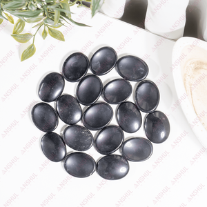 Piedra de Obsidiana Negra Natural de Calidad Premium, Forma Ovalada, Piedra de Alivio para la Ansiedad, Cristal Pulido, Piedra para el Pulgar, para Decoración y Meditación - Product Image 2