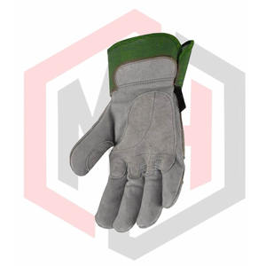 ถุงมือปาล์มหนังอุตสาหกรรมที่มีข้อมือยางระบายอากาศและทนต่อการฉีกขาดปราศจากผงซิลิโคน - Product Image 6