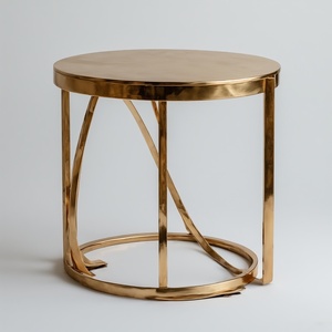Table d'appoint moderne artisanale en métal coulé sur mesure Table de console de lancement en miroir pour la maison Hôtel Restaurant Meilleur prix - Product Image 1