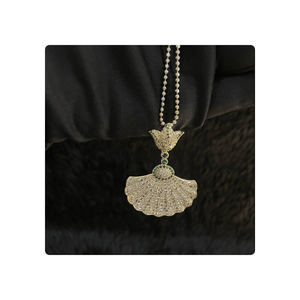 Colgante de pendiente de diseñador indio a granel hecho en diamantes naturales en oro amarillo de 14kt último diseñador Joyería de diamantes joyería de moda - Product Image 1