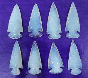 Cuchillo de piedra de cristal de ágata verde de 5 pulgadas hecho a mano, punta de flecha, artesanía de piedra semipreciosa, tejido a mano - Product Image 6