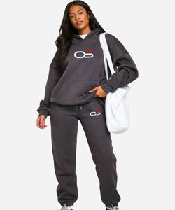 Sweat à capuche imprimé en molleton de coton personnalisé d'hiver Ensembles de pantalons de jogging Survêtements de gym surdimensionnés vierges de luxe sport décontracté - Product Image 5