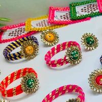 Bracelet artisanal en fil de soie avec fleur artificielle Gota, nouvelle arrivée, style vintage Rajasthan, cadeau de mariage tendance, Haldi Mehendi