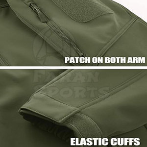 Gran oferta, chaqueta Softshell para hombre bordada con logotipo personalizado, a prueba de viento e impermeable para invierno, uso al aire libre, cuello con capucha - Product Image 6