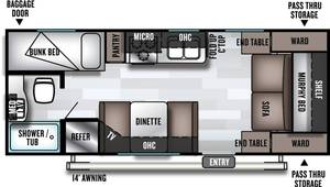 Usagé 2019 F-o-r-e-s-t R-i-v-e-r Salem Cr-u-i-s-e L-i-t-e 201BHXL - Product Image 2