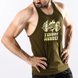 Haute qualité le plus demandé couleur unie hommes débardeur respirant tissu entraînement plaine Gym Fitness hommes débardeur 2024 - Product Image 2