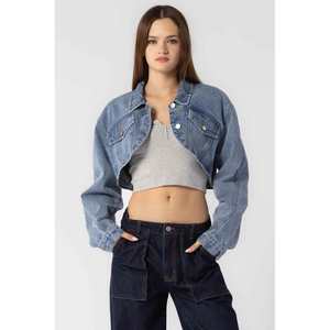 High premium High Quality Wholesale Clothing Manufacturer Stretch Denim Pockets Cargo Mini <b>Skirts</b> and Long Sleeve Hooded Crop - Product Image 5