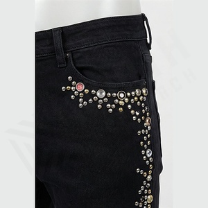 Nouveau jean en denim pour homme, tendance, personnalisé, de haute qualité, style streetwear, taille mi-haute, délavé, ample, style hip-hop, vente en gros - Product Image 5