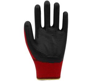 ถุงมือยางไนไตรล์ผ้าฝ้ายโพลีเอสเตอร์สำหรับงานก่อสร้างทนทานลายม้าลาย PN3โรงงานขายส่ง - Product Image 2