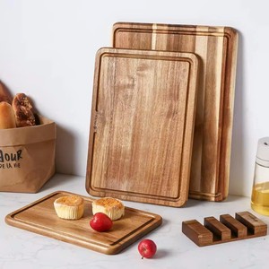 Tabla de Cortar Rectangular de Bambú de 1.5 cm de Grosor para Cocina y Restaurante, Tamaño Personalizado, Ecológica, No Tóxica, Apta para Lavavajillas - Product Image 1