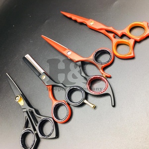 New Style Straight Sharp Japanese Stainless Steel Long Handle Right-Handed Thinning <b>Barber</b> Scissors for Hair Dressing Wholesale - Product Image 4