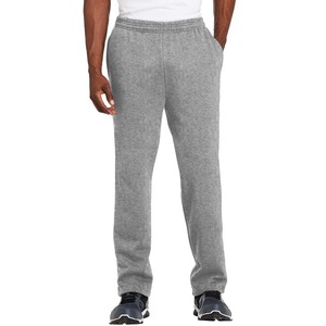 Men's Mid Waist Windproof Breathable 100% Cotton Fleece Sweatpants Jogger <b>Trousers</b> <b>Drawstring</b> Closure Wholesale Athletic Pants - Product Image 1