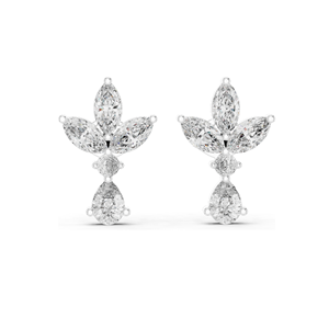 Boucles d'oreilles en diamants de laboratoire 1,346 CT, diamants CVD VVS-VS-EF, or 18 carats, 14 carats, 10 carats et argent 925, or rose, or jaune, or blanc - Product Image 6