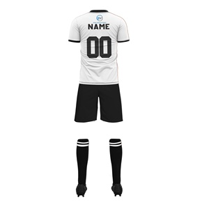 Maillot de football à manches courtes pour hommes et shorts d'entraînement, uniformes de football personnalisables OEM pour enfants, prix de gros OEM personnalisé - Product Image 6