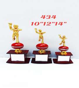 Trophée de récompense sportive personnalisé en or, très vendu, pour les championnats et les tournois scolaires, design en cristal - Product Image 4