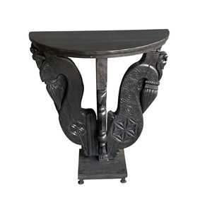 Handmade Solid Wood Console <b>Table</b> Traditional Style with <b>Mirrored</b> Feature for Living Room or Hotel Decoration - Product Image 3