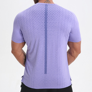 Camiseta de manga corta para hombre, camiseta de secado rápido de poliéster, camiseta atlética para correr, camisetas de rendimiento - Product Image 3