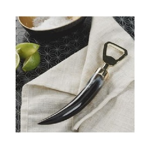 Ouvre-bouteille en corne naturelle faite à la main utilitaire de conception de collection élégant et durable rustique pour les amateurs de bar à vin de bière - Product Image 3