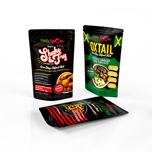 Có thể tái chế tùy chỉnh in ấn đứng lên túi nhựa bao bì thực phẩm đóng gói túi PE thực phẩm nấu ăn Túi - Product Image 2