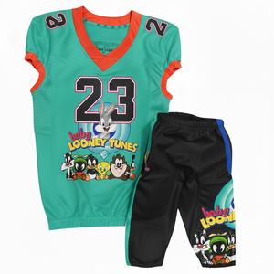 Ensemble de vêtements de sport sur mesure de haute qualité, impression numérique, respirant, grande taille, ensembles d'uniformes de football américain - Product Image 3