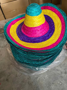 Sombreros de paja mexicanos, sombreros de paja tejidos tradicionales, artesanía de primera calidad, venta al por mayor, ideales para mercados de souvenirs y moda - Product Image 4