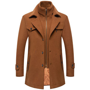 Abrigo Largo de Hombre al por Mayor, Mezcla de Lana, Elegante, Formal, Ropa de Abrigo de Invierno, Directo de Fábrica OEM, Abrigos Largos para Hombre - Product Image 6