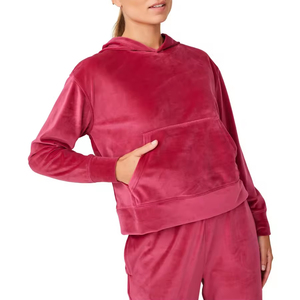 เสื้อฮู้ดกำมะหยี่สำหรับผู้ชายเสื้อฮู้ดกำมะหยี่ให้ความอบอุ่นฮิปฮอป - Product Image 1