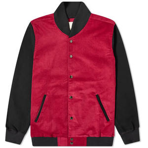 Custom Men's Winter <b>Jacket</b> High Quality <b>Corduroy</b> Varsity Baseball Style Velvet Winter Bomber CollegeBaseballjacket for men - Product Image 1