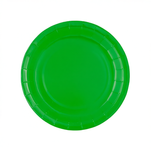 Platos de Papel Verdes para Fiestas Party Love, 23 cm, Desechables, Paquete de 12 Unidades - Product Image 2