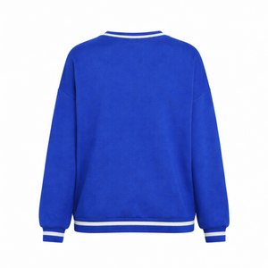 Sudadera de la Hermandad Zeta Phi Beta, Sudadera Informal de Algodón para Mujer, Cuello Redondo, Estilo Universitario, Bordada, Talla Grande - Product Image 4