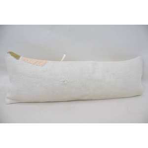 Almohada de lana Beige 12x36 pulgadas cojín de estilo Kantha de lujo tejido bordado Toile hojas Vintage para fines decorativos para el hogar - Product Image 3