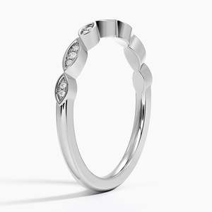 Bagues de mariage personnalisées en or massif 14K faites à la main, bijoux vintage uniques à empiler unisexe de luxe, sertissage diamant pavé taillé pour les fêtes - Product Image 4