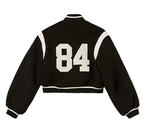 Blouson aviateur universitaire vintage en laine avec logo personnalisé de haute qualité OEM pour les femmes - Product Image 2