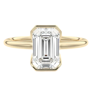 แหวนเพชร14K สีเขียวมรกต2กะรัตประดับห้องแล็บ - Product Image 1